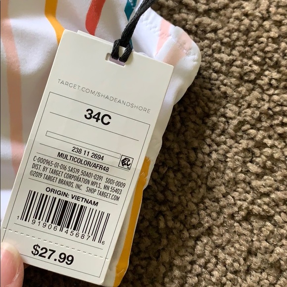 Multicolored Striped Bikini Top - Picture 3 of 3